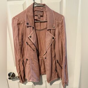 Anthropologie Marrakech Blush Moto Jacket Sz S